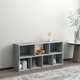 vidaXL Βιβλιοθήκη σε γκρι δρυ Sonoma 50x25x106 cm