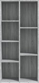 vidaXL Βιβλιοθήκη σε γκρι δρυ Sonoma 50x25x106 cm