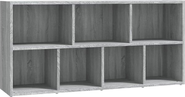 vidaXL Βιβλιοθήκη σε γκρι δρυ Sonoma 50x25x106 cm