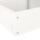 vidaXL Λευκή γλάστρα κήπου 4 επιπέδων 106x104,5x36 εκ. από πεύκο