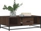 vidaXL Stolik kawowy brazowy dab 100x57x35 cm
