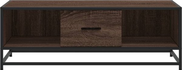 vidaXL Stolik kawowy brazowy dab 100x57x35 cm
