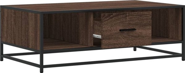 vidaXL Stolik kawowy brazowy dab 100x57x35 cm