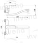 vidaXL BATERIA ZLEWOZMYWAK SC SIROS WYLEWKA 215 CM CHROM