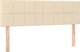 vidaXL Lovet Kontinentale me to mattress, krem, yfasma, 140x200 cm