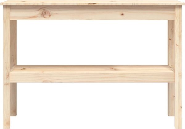 vidaXL vidaXL Stolik konsolowy, 110x40x75 cm, lite drewno sosnowe