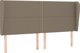vidaXL Lozko kontynentalne taupe tkanina 200x200 cm