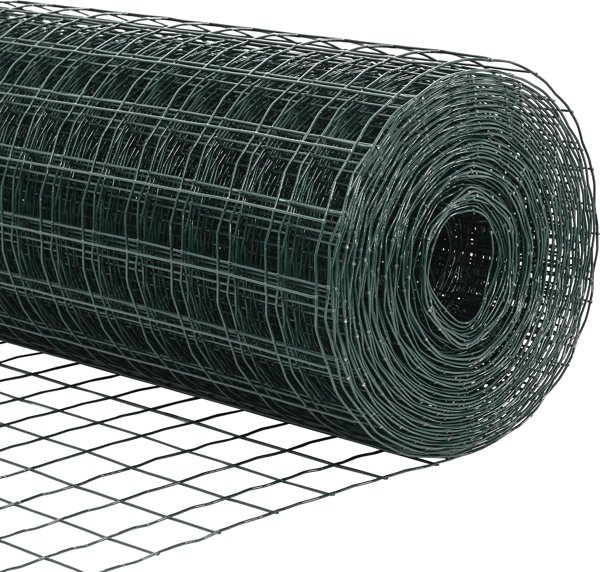 vidaXL Euro Φράχτης Κήπου, Γαλβανισμένο Ατσάλι, 1.6x10 μ, με 7 Κολώνες και Φλάντζες