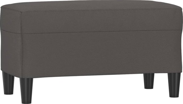 vidaXL Λαβή, γκρι, 70x35x41 εκ., επενδεδυμένη με τεχνητό δέρμα