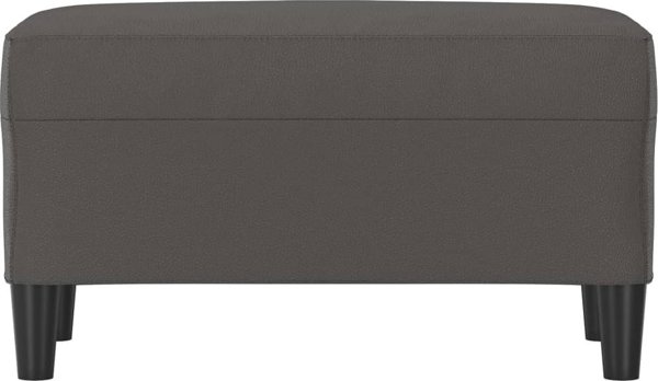 vidaXL Λαβή, γκρι, 70x35x41 εκ., επενδεδυμένη με τεχνητό δέρμα