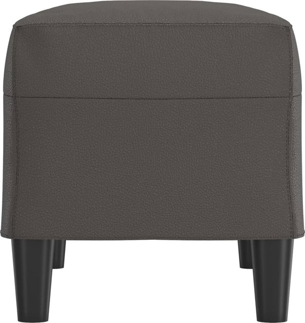 vidaXL Λαβή, γκρι, 70x35x41 εκ., επενδεδυμένη με τεχνητό δέρμα