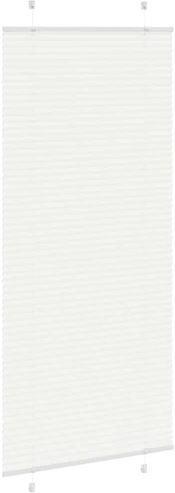 vidaXL Πλισέ Ρόλερ Σκίασης, Λευκό, 95x200 εκ.