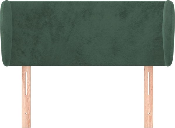 vidaXL Zaglowek uszak, skouroprasino, 83x23x78/88 cm, aksamitos