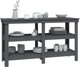 vidaXL vidaXL Stolik roboczy, szary, 142,5x50x80 cm, lite drewno sosnowe