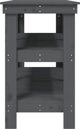vidaXL vidaXL Stolik roboczy, szary, 142,5x50x80 cm, lite drewno sosnowe