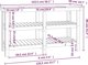 vidaXL vidaXL Stolik roboczy, szary, 142,5x50x80 cm, lite drewno sosnowe