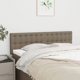 vidaXL Zaglowki do lozka, 2 sztuki, taupe, 72x5x78/88 cm, tkanina