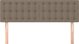 vidaXL Zaglowki do lozka, 2 sztuki, taupe, 72x5x78/88 cm, tkanina