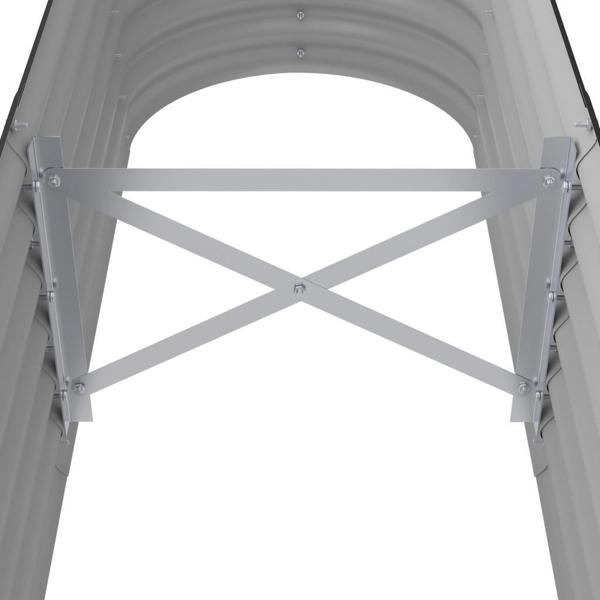 vidaXL vidaXL Donica ogrodowa, malowana proszkowo stal, 152x40x36, antracyt