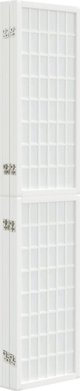 vidaXL Πτυσσόμενο 5 πάνελ Παραβάν ιαπωνικού στυλ 200x170 cm λευκό