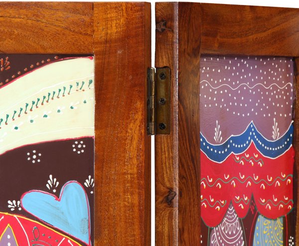vidaXL Παραβάν 3-Panel από Ξύλο Ακακίας, Χρώμα Μέλι Καφέ, 35x1.5x160 εκ.
