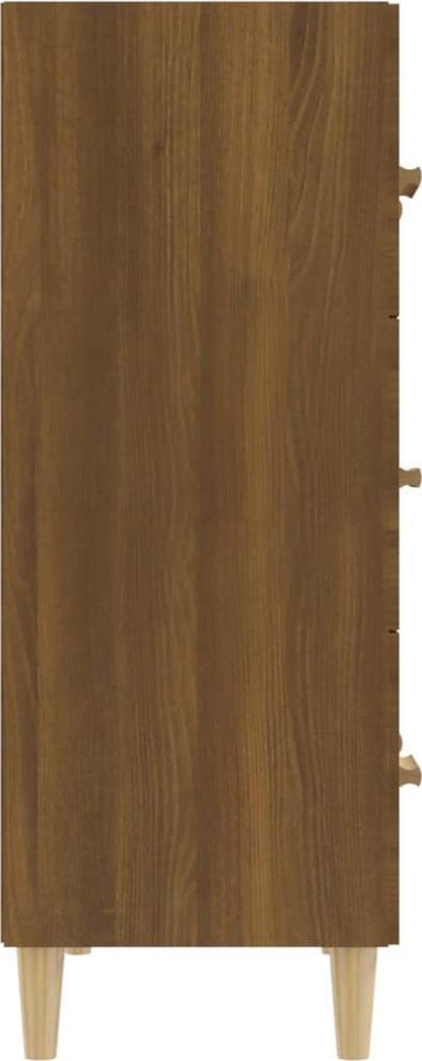 vidaXL Συρταριέρα, καφέ δρυς, 70x34x90 εκ, σύνθετο ξύλο