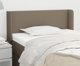 vidaXL Κεφαλάρι uszak, taupe, 83x16x78/88 εκ., υφασμάτινο