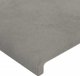 vidaXL vidaXL Κεφαλάρι κρεβατιού με LED, ανοιχτό γκρι, 180x5x78/88 cm, βελούδο