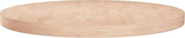 vidaXL Στρογγυλή επιφάνεια τραπεζιού, 80x4 cm, ανεπεξέργαστο ξύλο δρυός