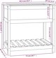 vidaXL Ζαρντινιέρα με ραφιέρα, μαύρη, 82,5x54x81 εκ., μασίφ πεύκο