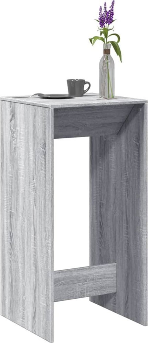 vidaXL Stoliki barowe, szary dab sonoma, 51x50x103,5 cm