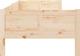 vidaXL Lozko dzienne, lite drewno sosnowe, 80x200 cm