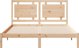 vidaXL Dilosero lozko, xwris strwma, 140x220 cm, lite drewno
