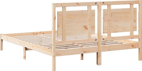 vidaXL Dilosero lozko, xwris strwma, 140x220 cm, lite drewno