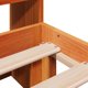 vidaXL Κρεβάτι με ράφι, χωρίς στρώμα, 135x190 εκ., πεύκο