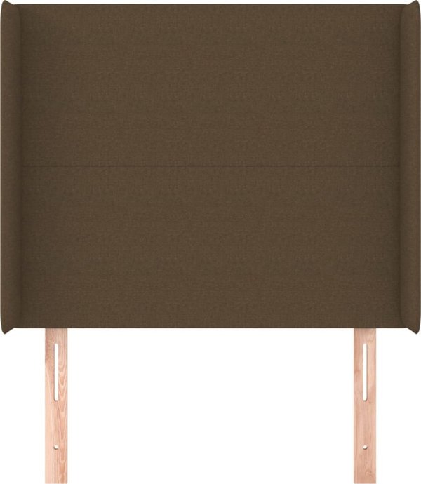 vidaXL Ζαγλότερος uszak 103x16x118/128 cm, ύφασμα, σκούρο καφέ