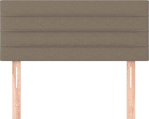 vidaXL Προσκέφαλο για Κρεβάτι, Taupe, 100x5x78/88 cm, Ύφασμα