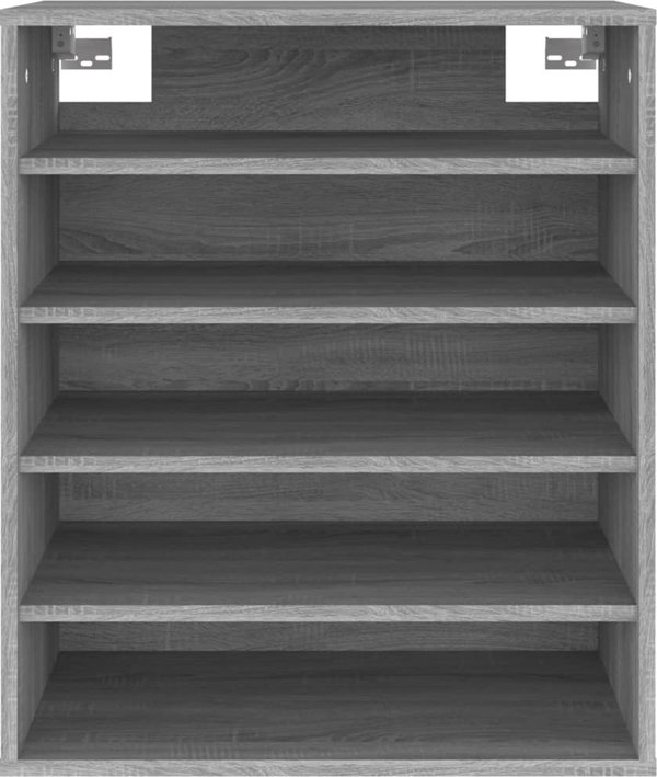 vidaXL Ντουλάπι παπουτσιών Sonoma γκρι δρυς 60x35x70 cm