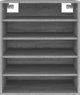 vidaXL Ντουλάπι παπουτσιών Sonoma γκρι δρυς 60x35x70 cm