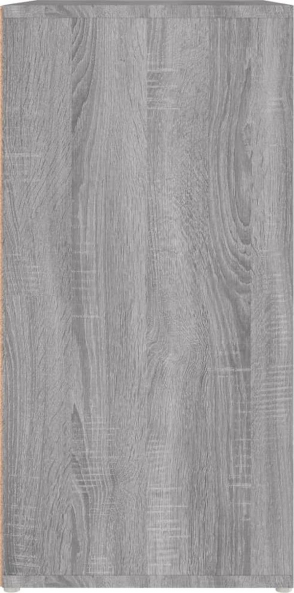 vidaXL Ντουλάπι παπουτσιών Sonoma γκρι δρυς 60x35x70 cm