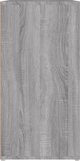 vidaXL Ντουλάπι παπουτσιών Sonoma γκρι δρυς 60x35x70 cm