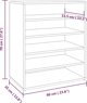 vidaXL Ντουλάπι παπουτσιών Sonoma γκρι δρυς 60x35x70 cm