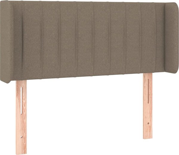 vidaXL Στήριγμα κεφαλιού uszak, ταουπέ, 103x16x78/88 cm, ύφασμα