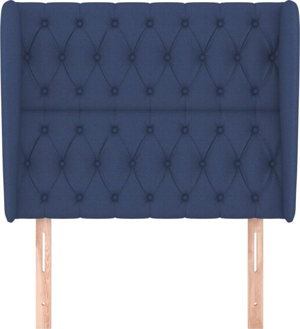 vidaXL Κεφαλάρι uszak, μπλε, 93x23x118/128 cm, ύφασμα