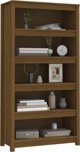 vidaXL Ράφι βιβλιοθήκης, μελί καφέ, 80x35x154 cm, ξύλο πεύκου