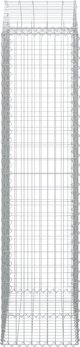 vidaXL Τεθλασμένο Γκαμπιόν Καλάθι 100x50x200/220 εκ., γαλβανισμένο σίδερο