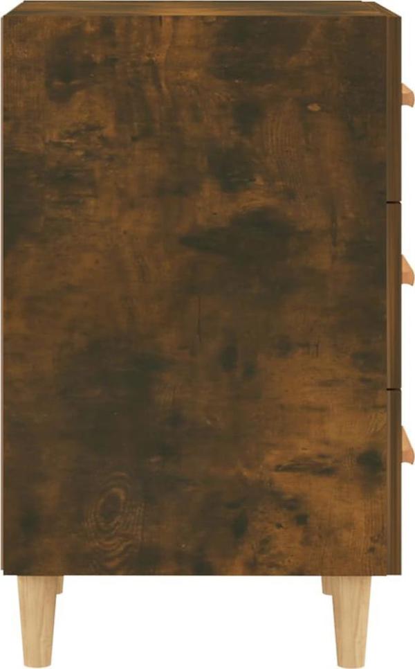 vidaXL Κομοδίνο καπνιστής δρυς 40x40x66 cm