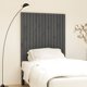vidaXL Κεφαλάρι κρεβατιού, γκρι, 95,5x3x110 εκ, μασίφ ξύλο πεύκου