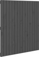 vidaXL Κεφαλάρι κρεβατιού, γκρι, 95,5x3x110 εκ, μασίφ ξύλο πεύκου