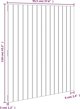 vidaXL Κεφαλάρι κρεβατιού, γκρι, 95,5x3x110 εκ, μασίφ ξύλο πεύκου